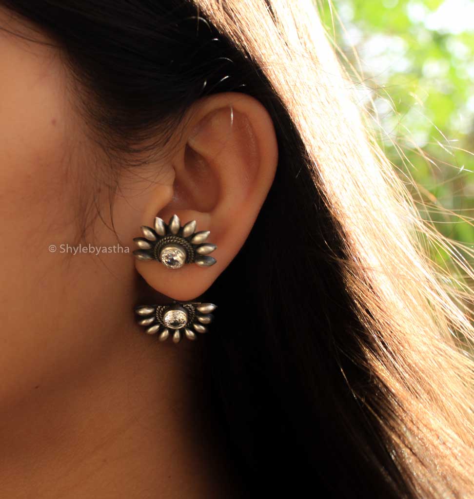 Shiva Zircon Spiked Bold Studs model