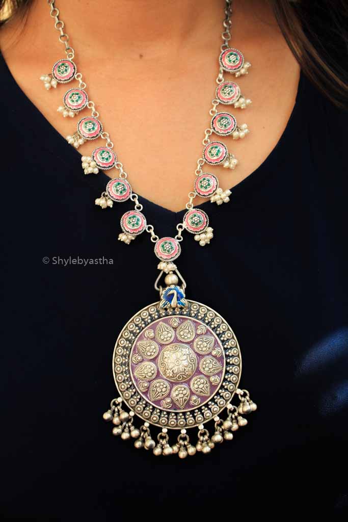 Tattva Enamel Art Classic Necklace