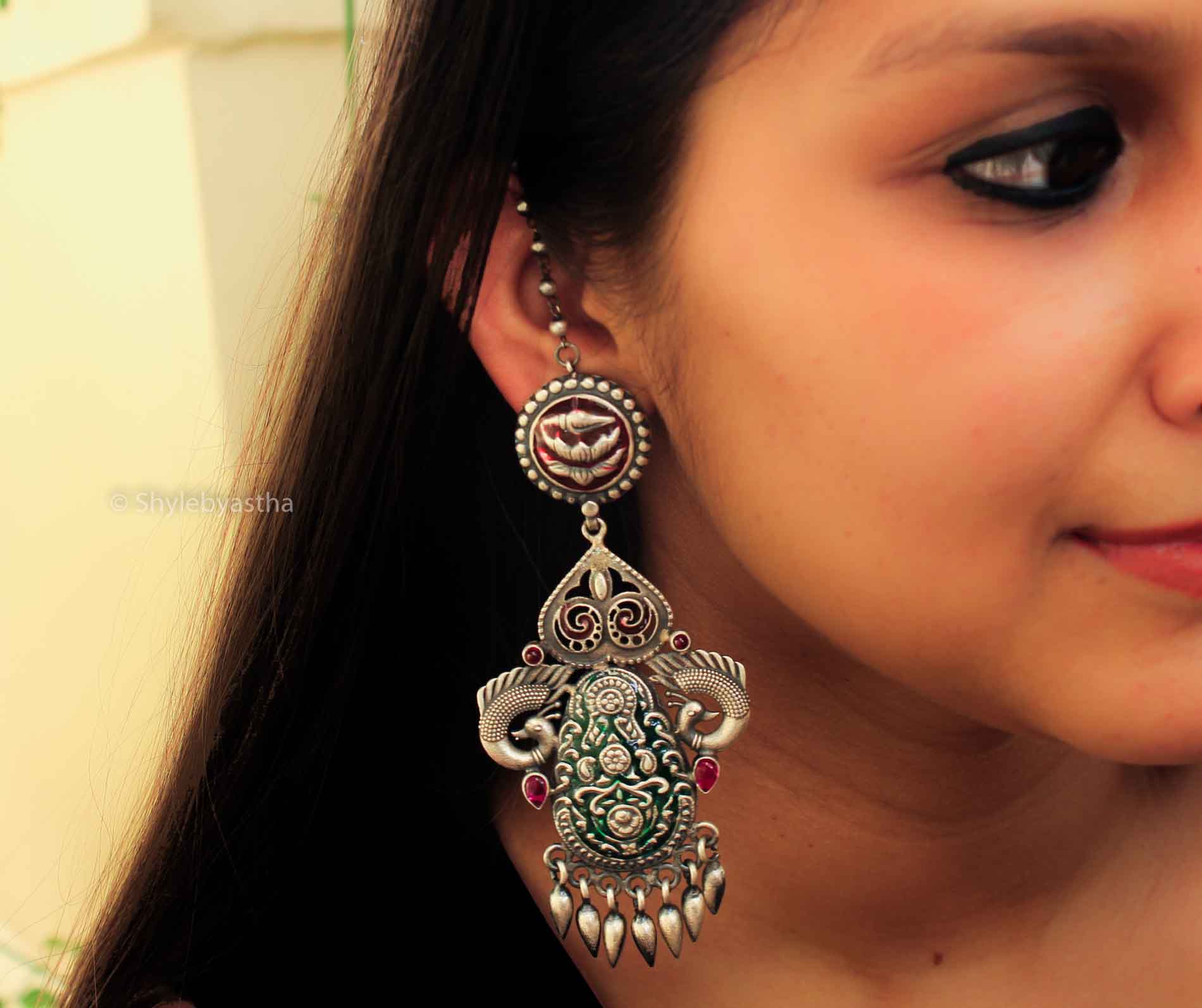 Dulari Enamel Art Classic Earrings