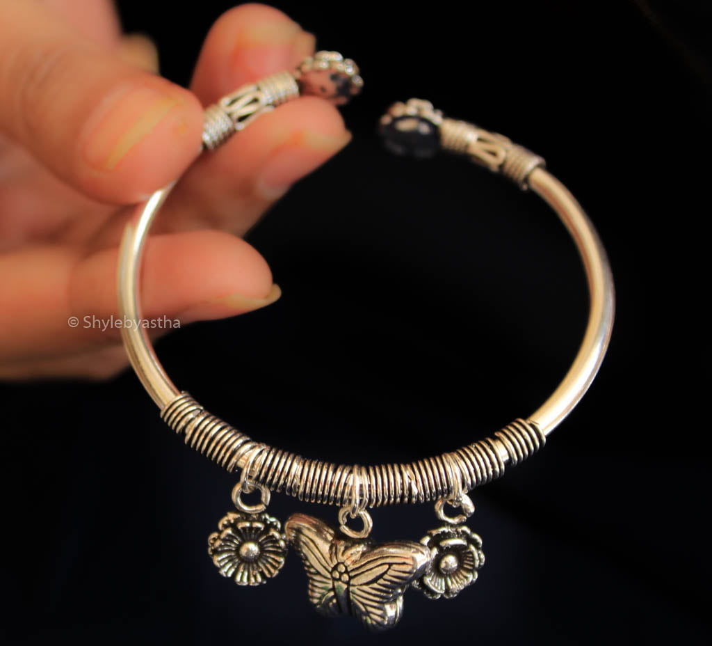 Butterfly mini flower charm Bracelet