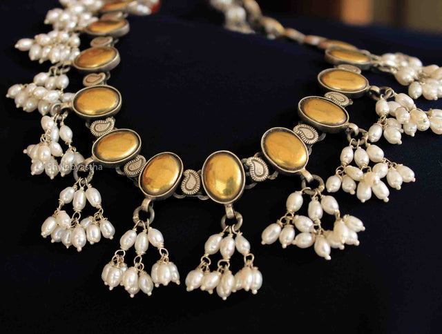 Tattva Gold Plated Freshwater Pearl Raani Haar