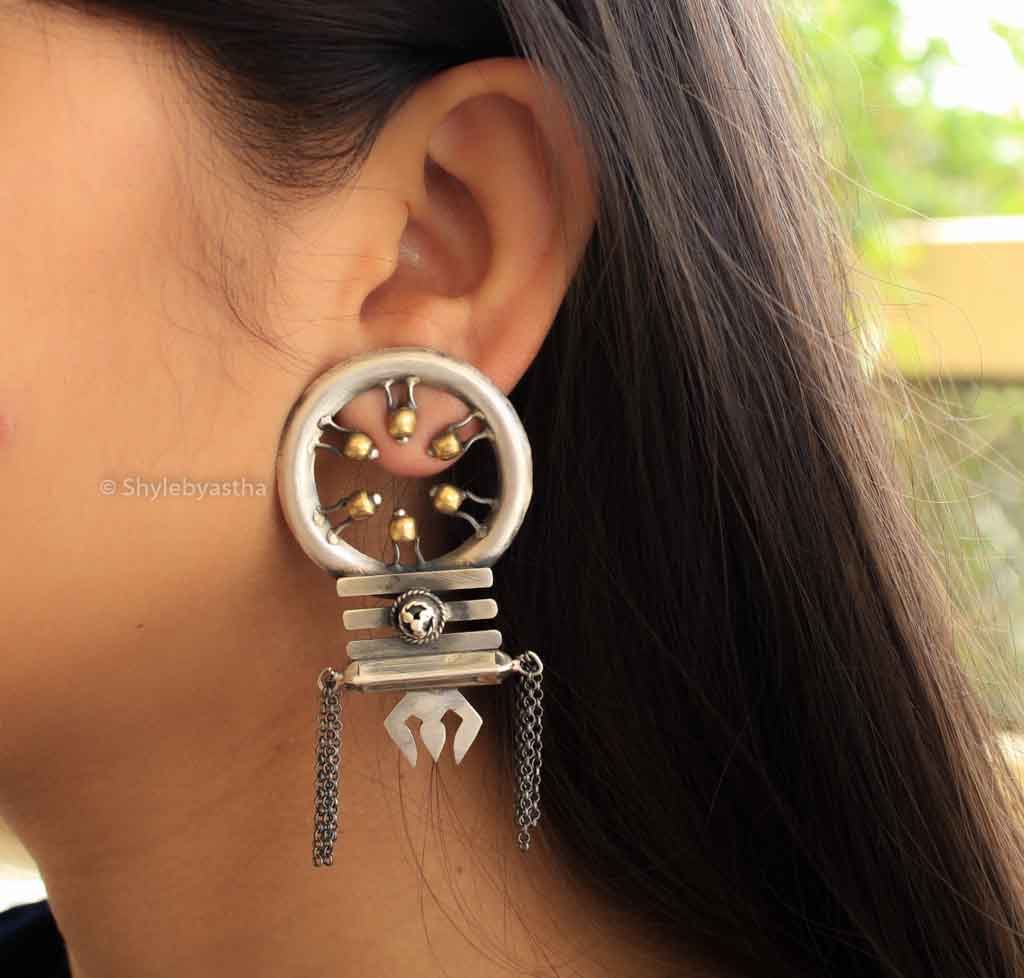 Shiva Halo Cocktail Earrings