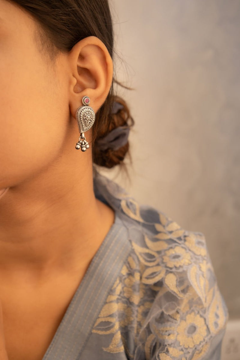 Mizoya Intricate Ghughri Drop Carry Motif Stud Earring