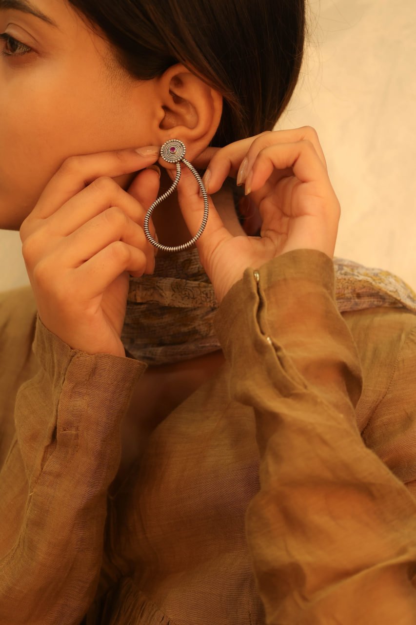 Mizoya Intricate Statement Earring