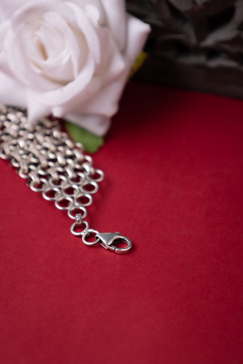 Moh Intricate Jali Statement Bracelet