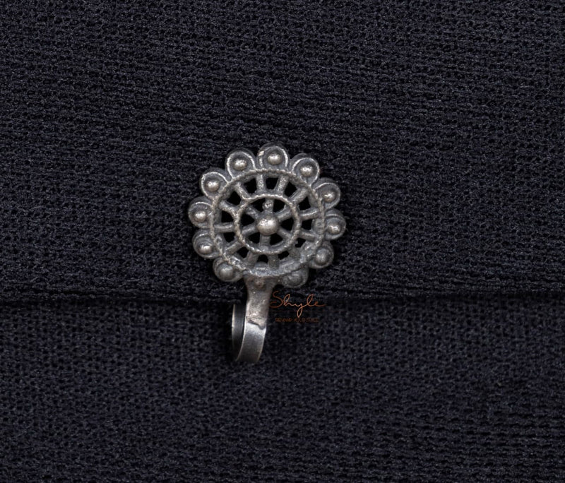Adya Intricate Charkha Nose Clip on