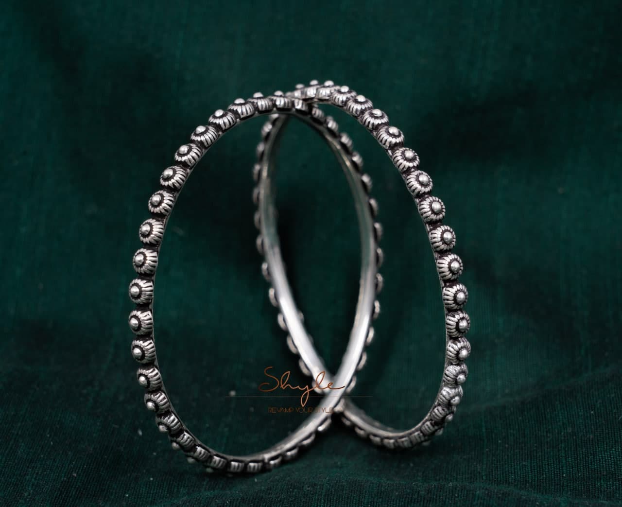 Adya Embossed Quirky Bangles front