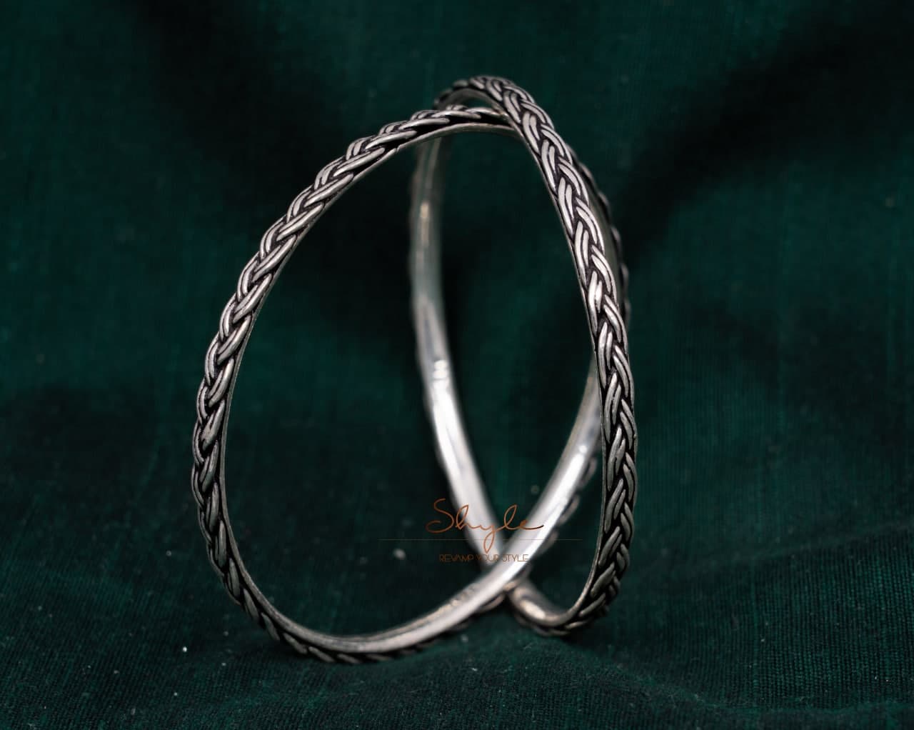 Adya Braid Knot Bangles front