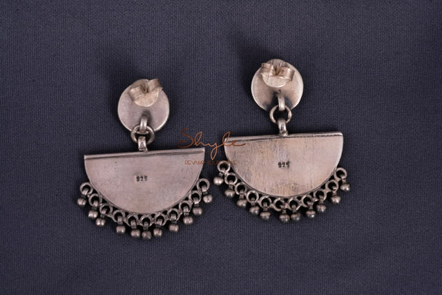 Moh Intricate Handcrafted D Drop Earrings