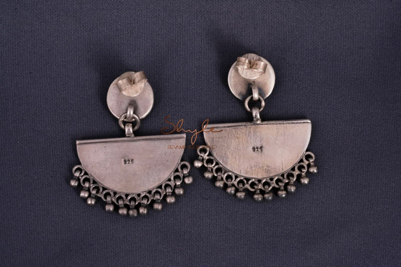 Moh Intricate Handcrafted D Drop Earrings