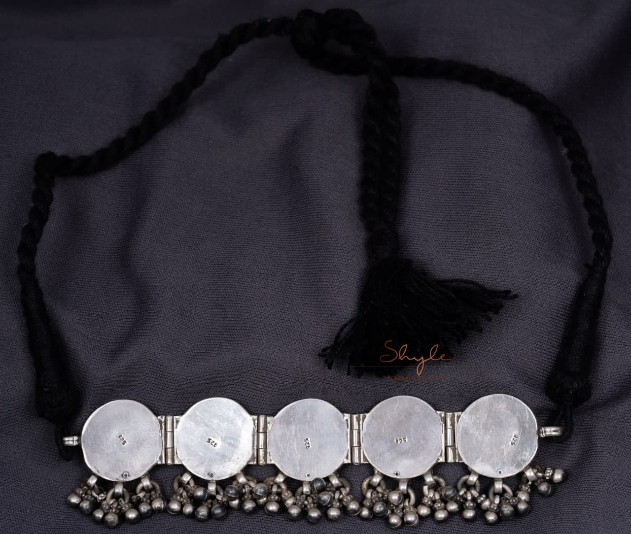 Tattva Intricate Dual Peacock Embossed Choker