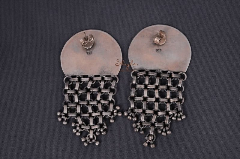Tattva Intricate Classic Jali Earrings back