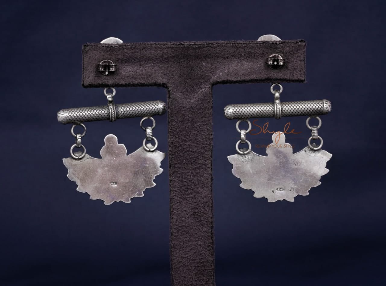 Mizoya Carry Motif Chandra Drop Earrings back