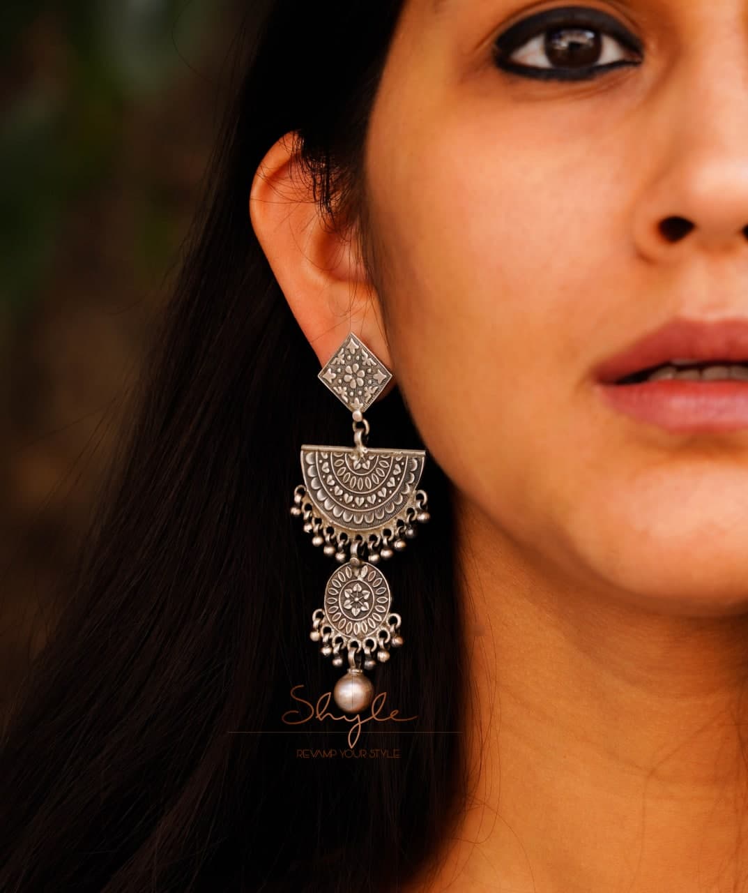 Anvaya Intricate Ball Drop Layered Earrings (1)
