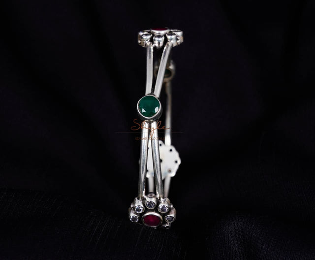 Essence Multistone Dual Layered Bangle back