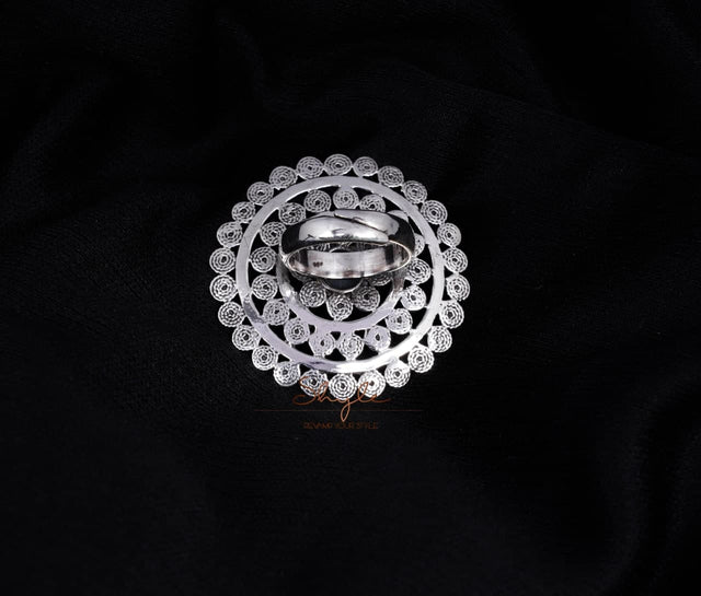 Adya Intricate Textured Ring