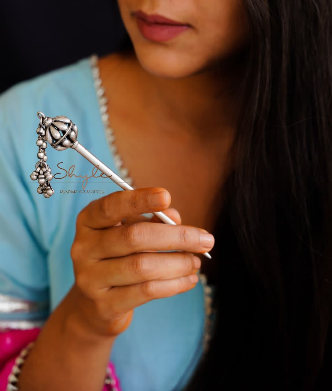 Mizoya Embossed Motif ghughri cluster Juda Pin