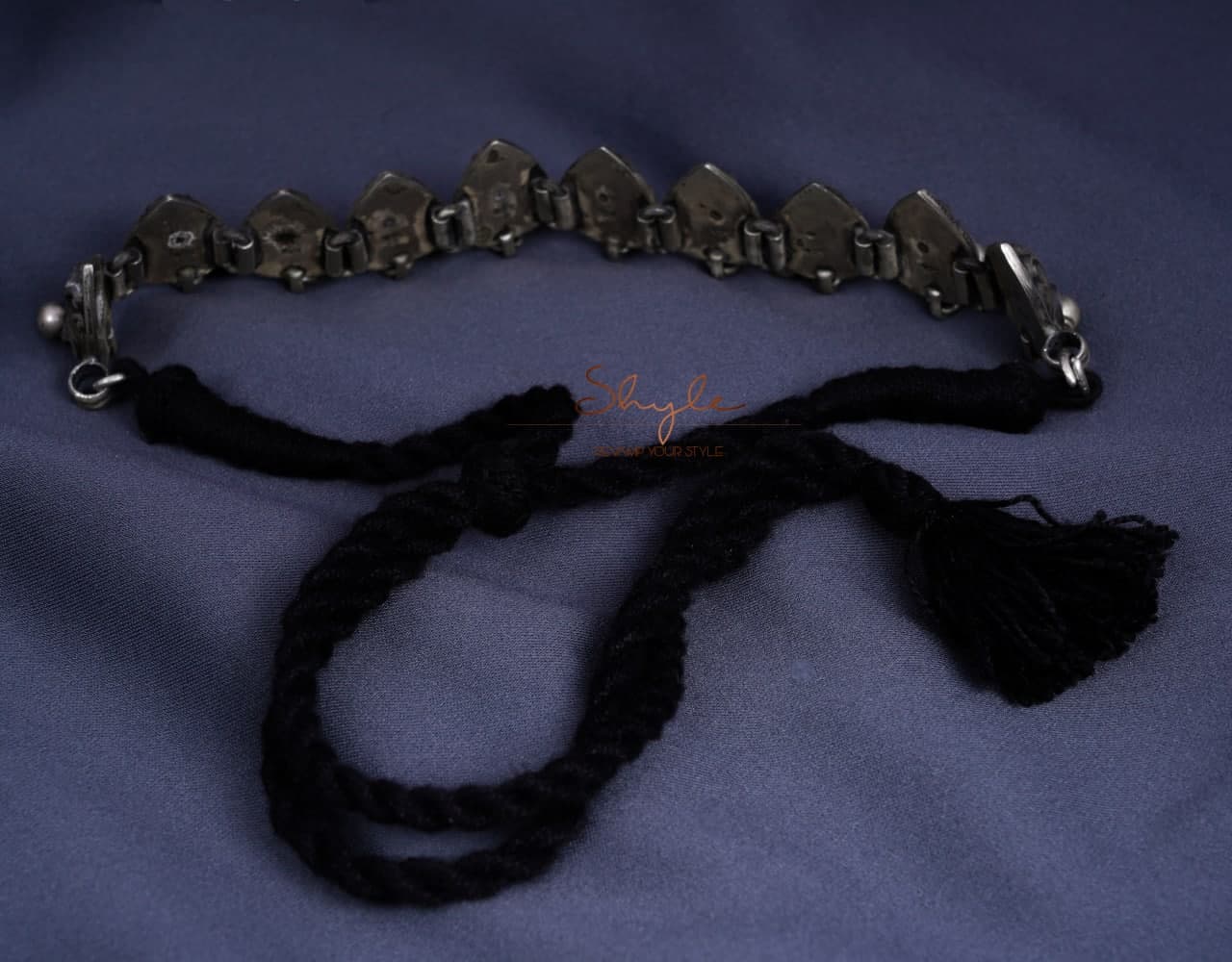 Mizoya Dual Peacock Ball Drop Intricate Choker