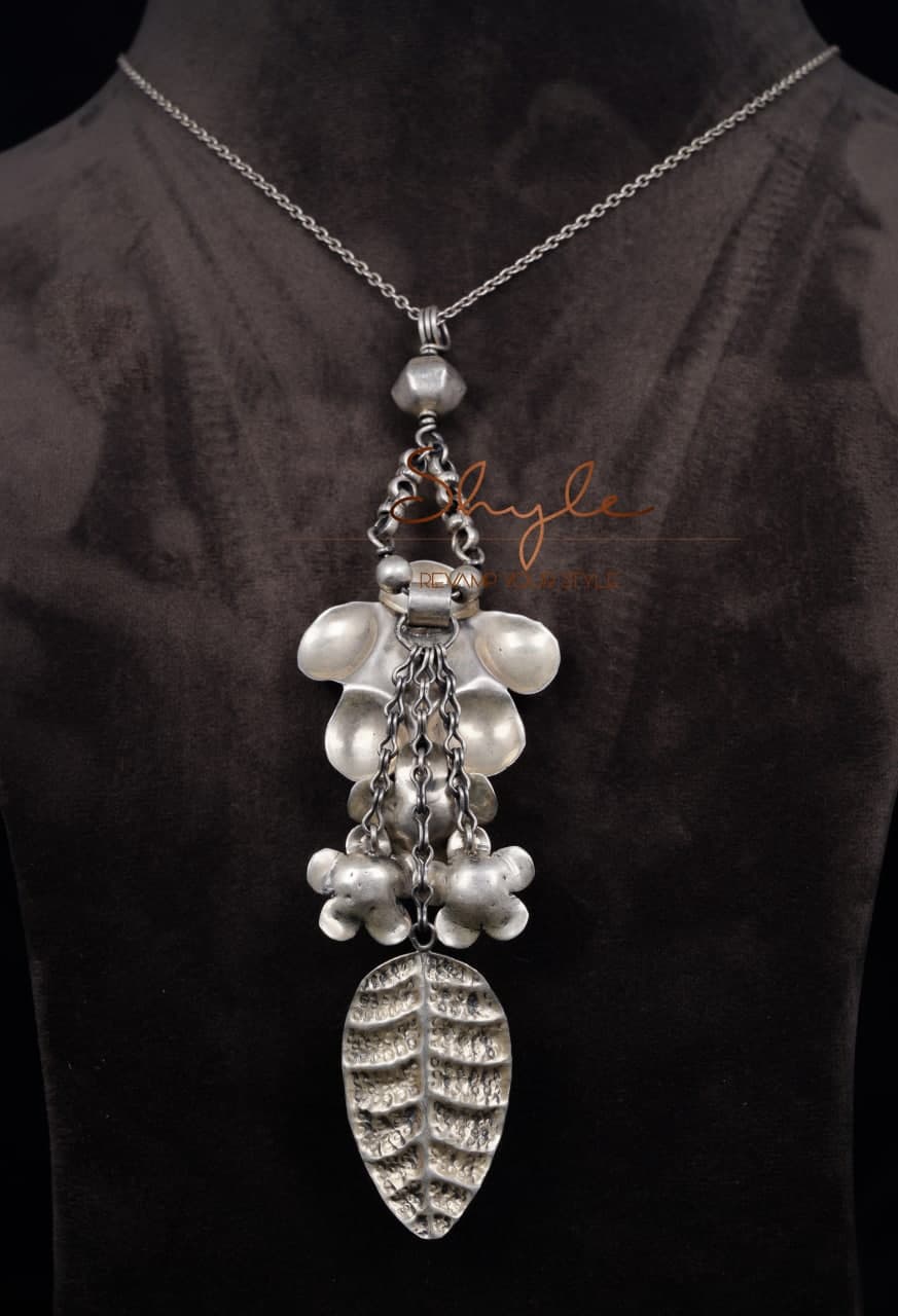 Qurbat Rose Petal Cluster Statement Necklace