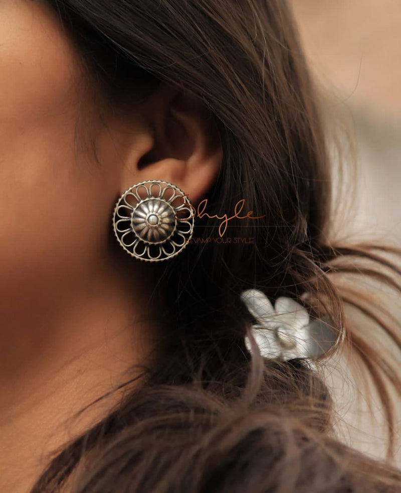 Mizoya Carved Embossed Earrings primary