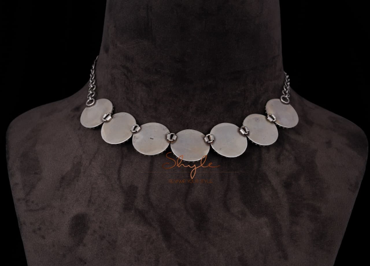 Adya Intricate Motif Sequence Necklace