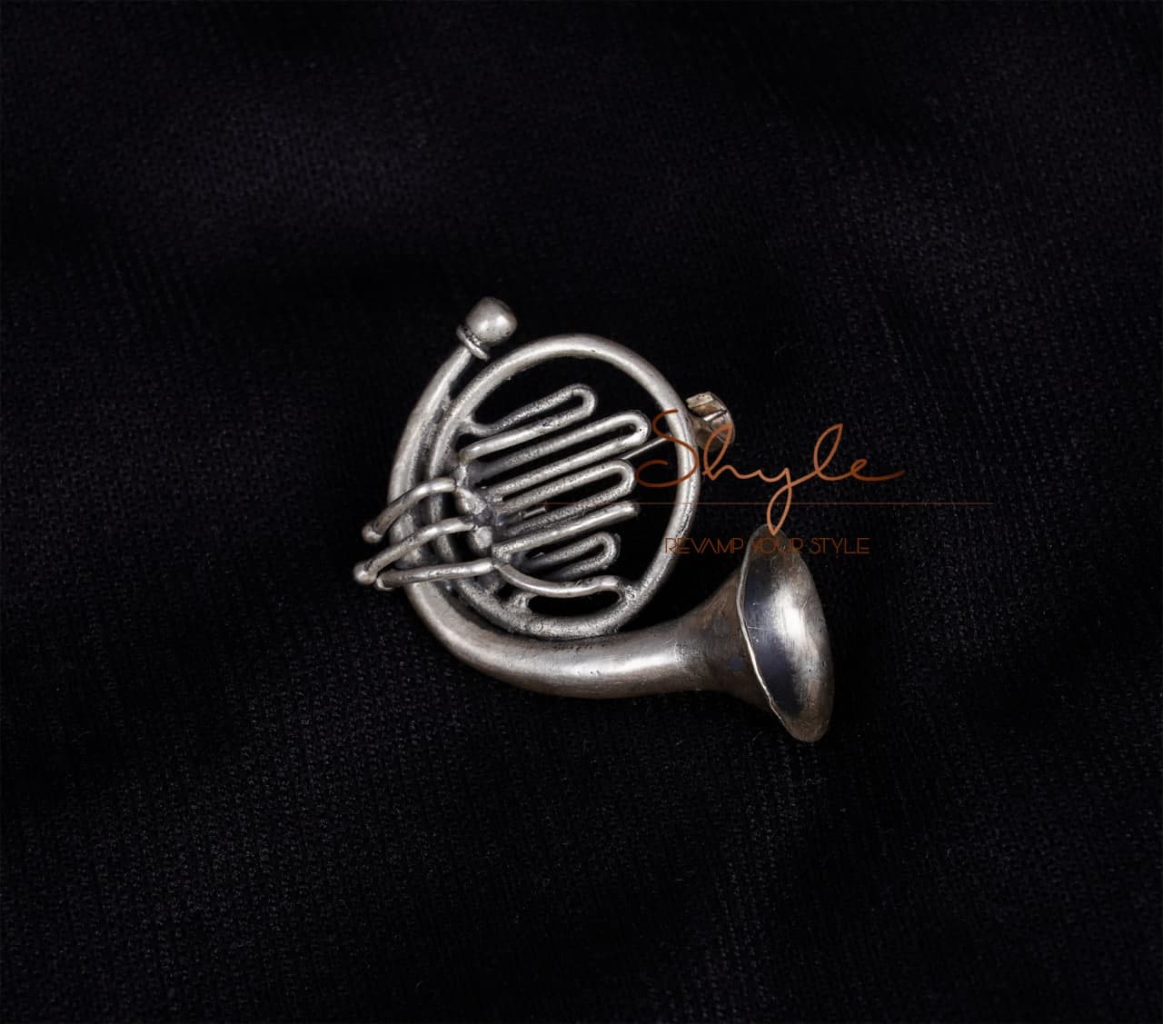Anvaya Statement French Horn Brooch