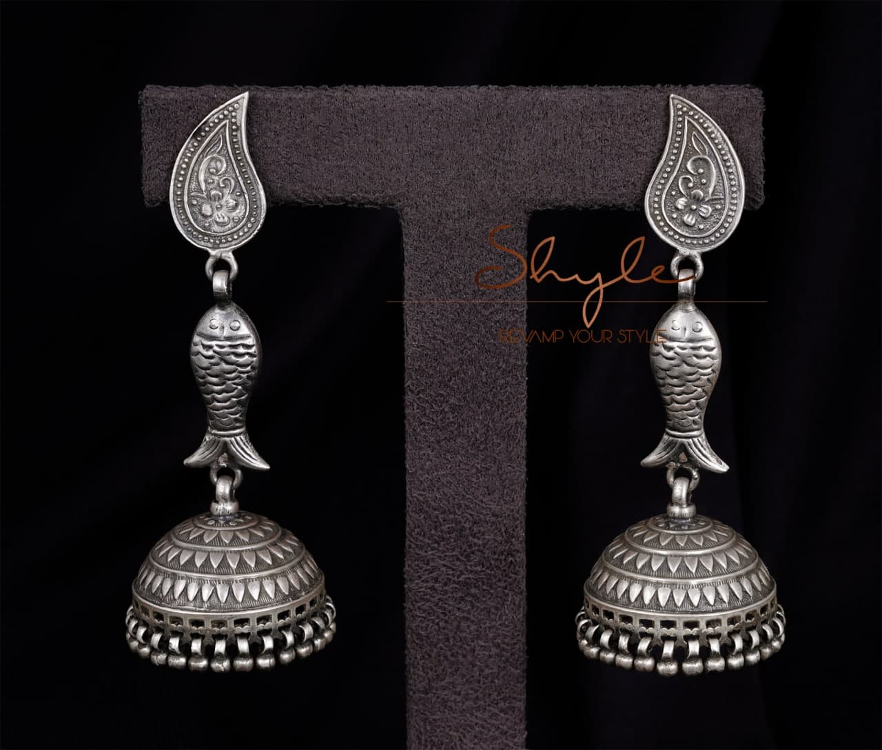 Dulari Intricate Matsaya Jhumka front