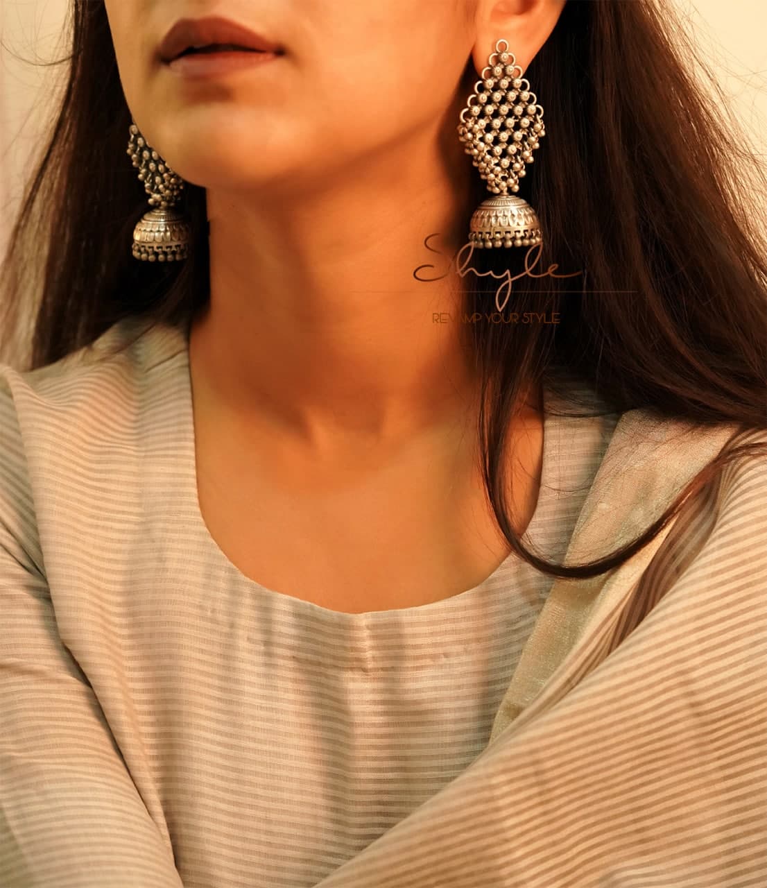 Tattva Intricate Jali Statement Grand Jhumka primary