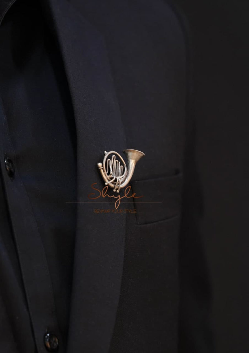 Anvaya Statement French Horn Brooch
