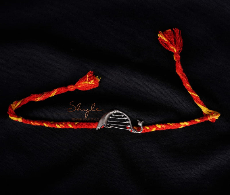 Anvaya Statement Harp Rakhi cum Brooch