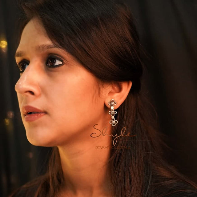 Tattva Intricate Sequence Earrings model