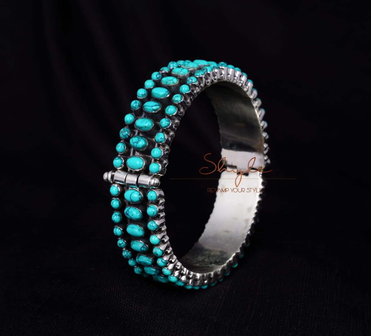 Tattva Turquoise Jadau Timeless Kada