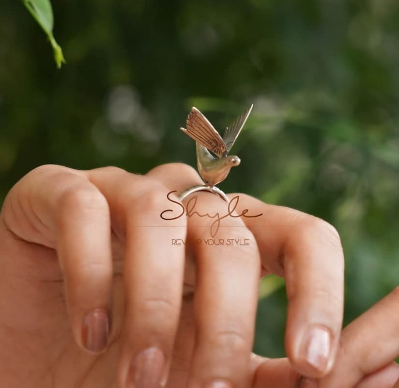 Adya Flying Bird Statement Ring