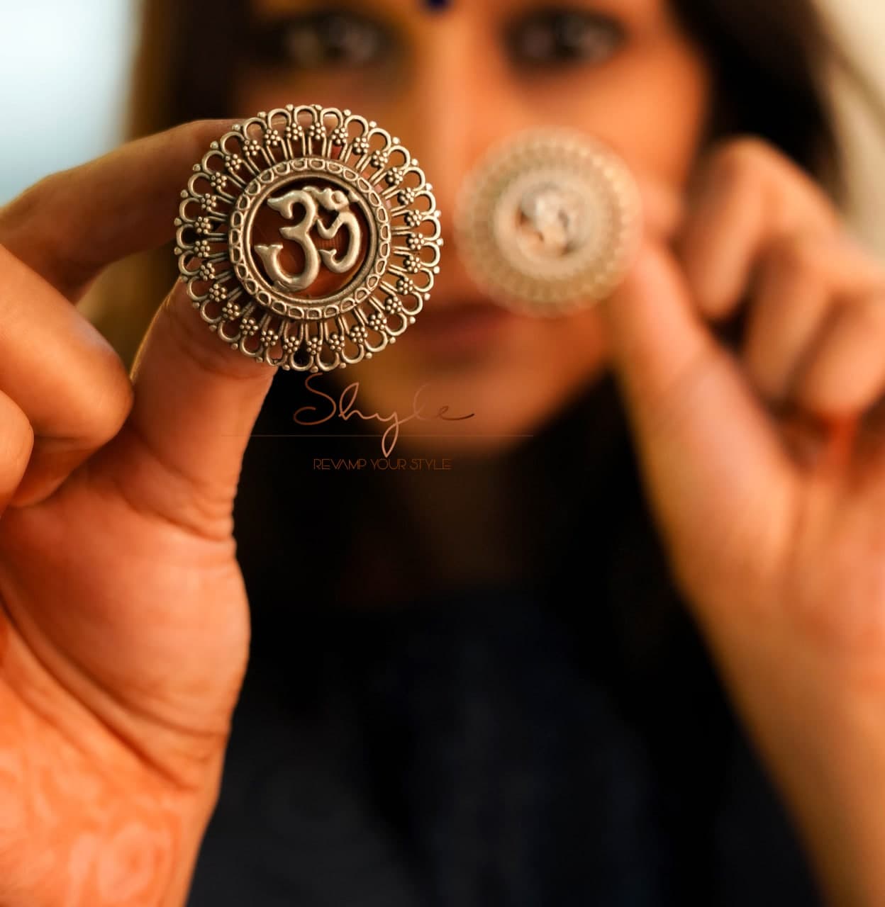 Moh Om Statement Earrings model