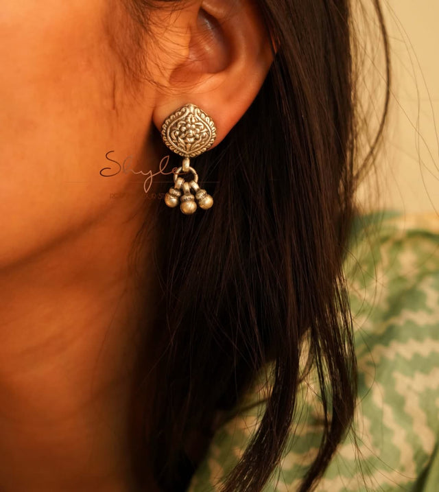 Adya Intricate Ghughri Studs