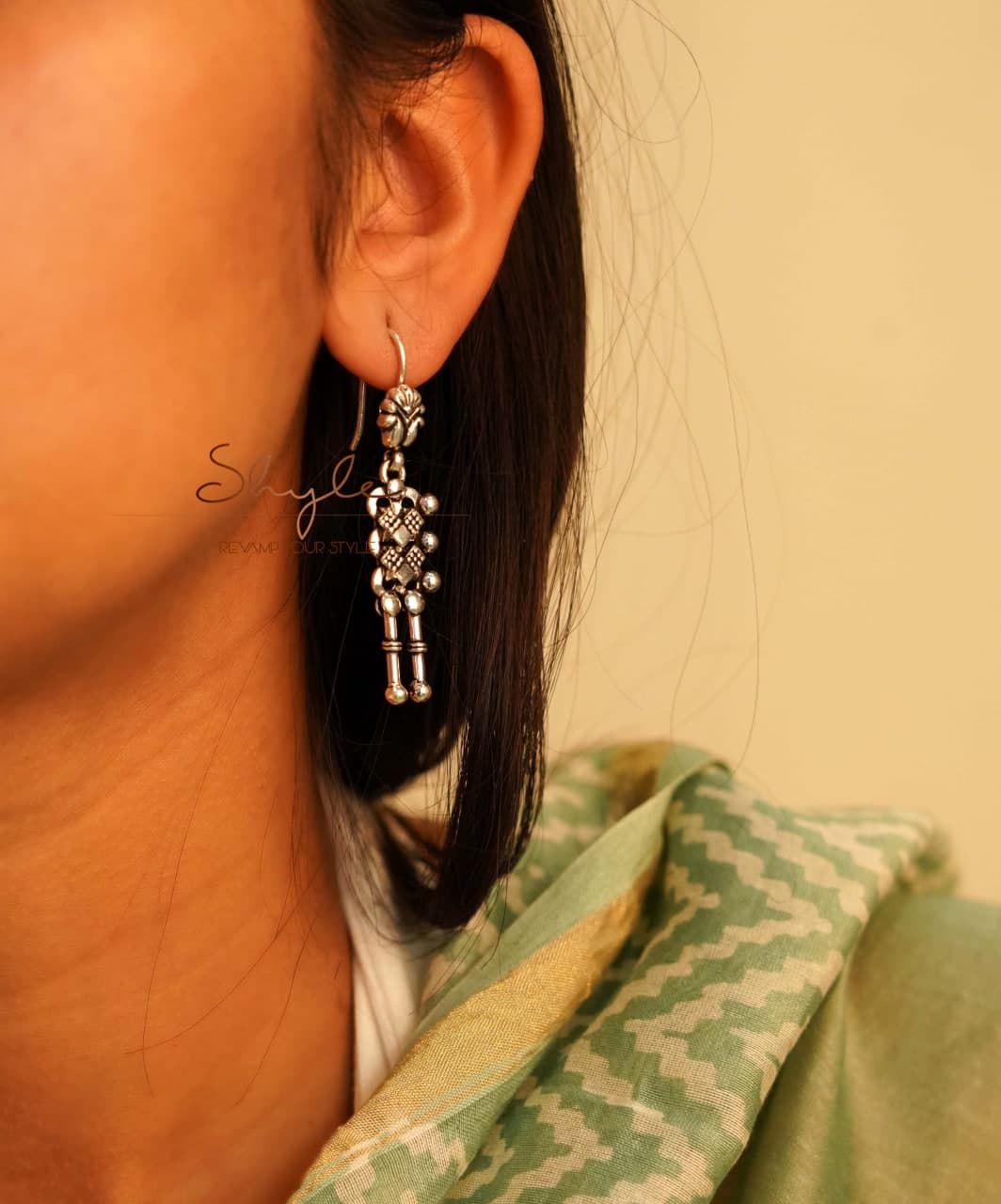 Adya Intricate Fish Hook Earring