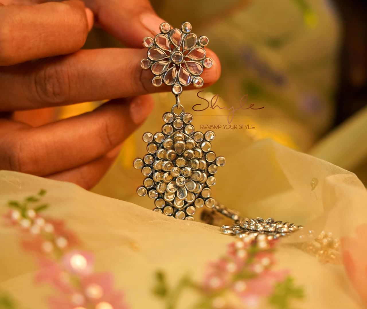 Essence Fine Scintillating Flora Earrings