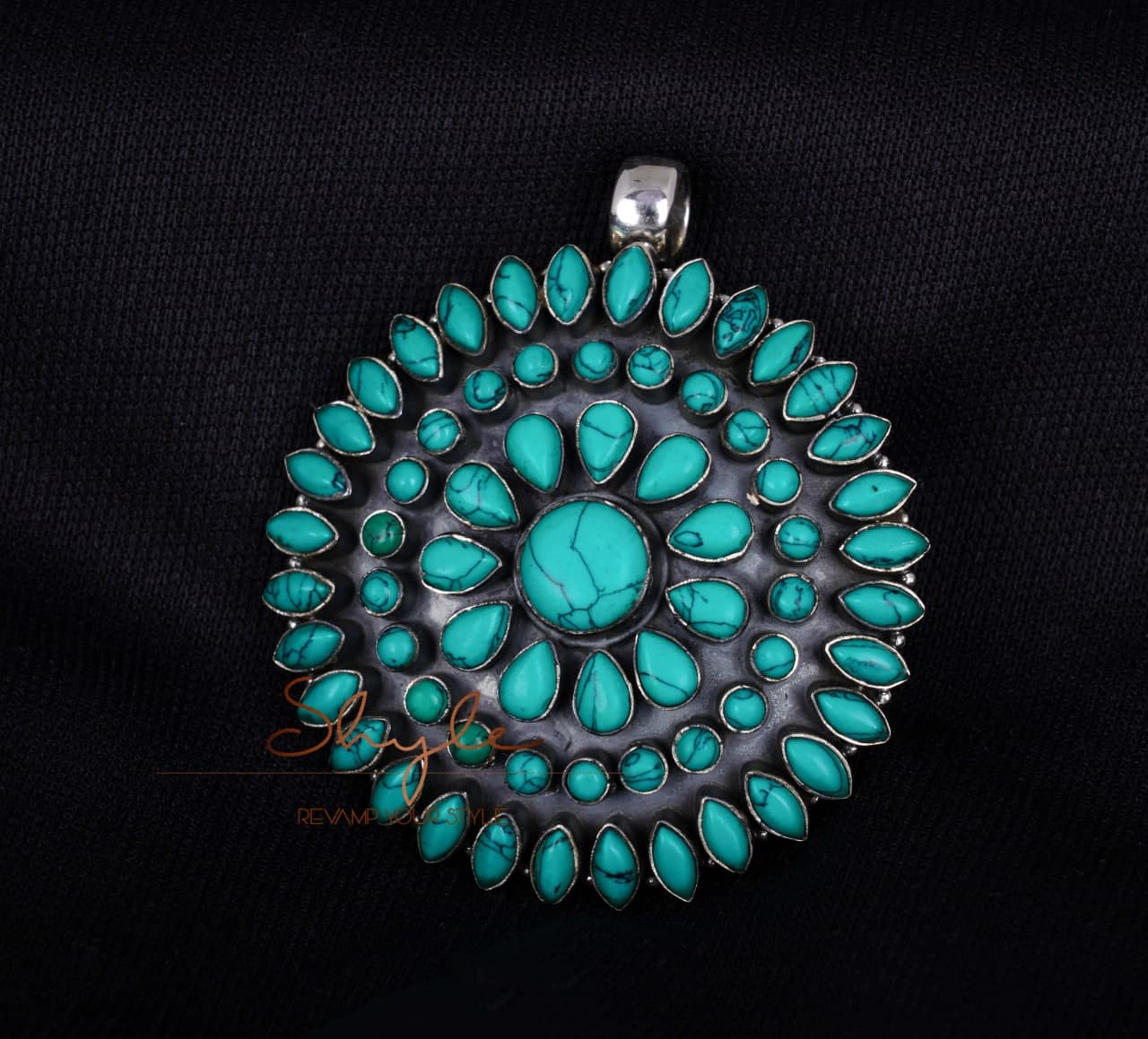Tattva Turquoise Jadau Classic Pendant