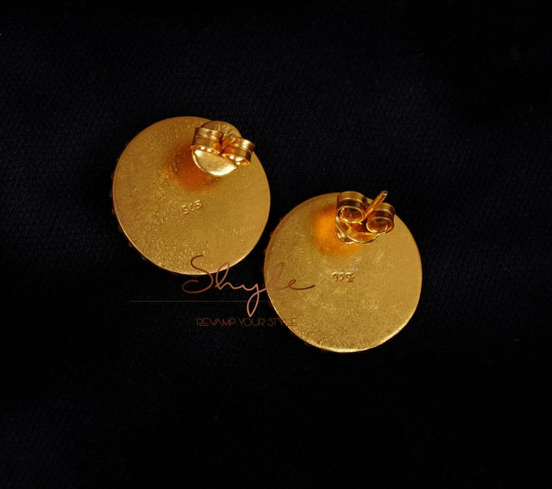 Adya Intricate Classic Gold Studs