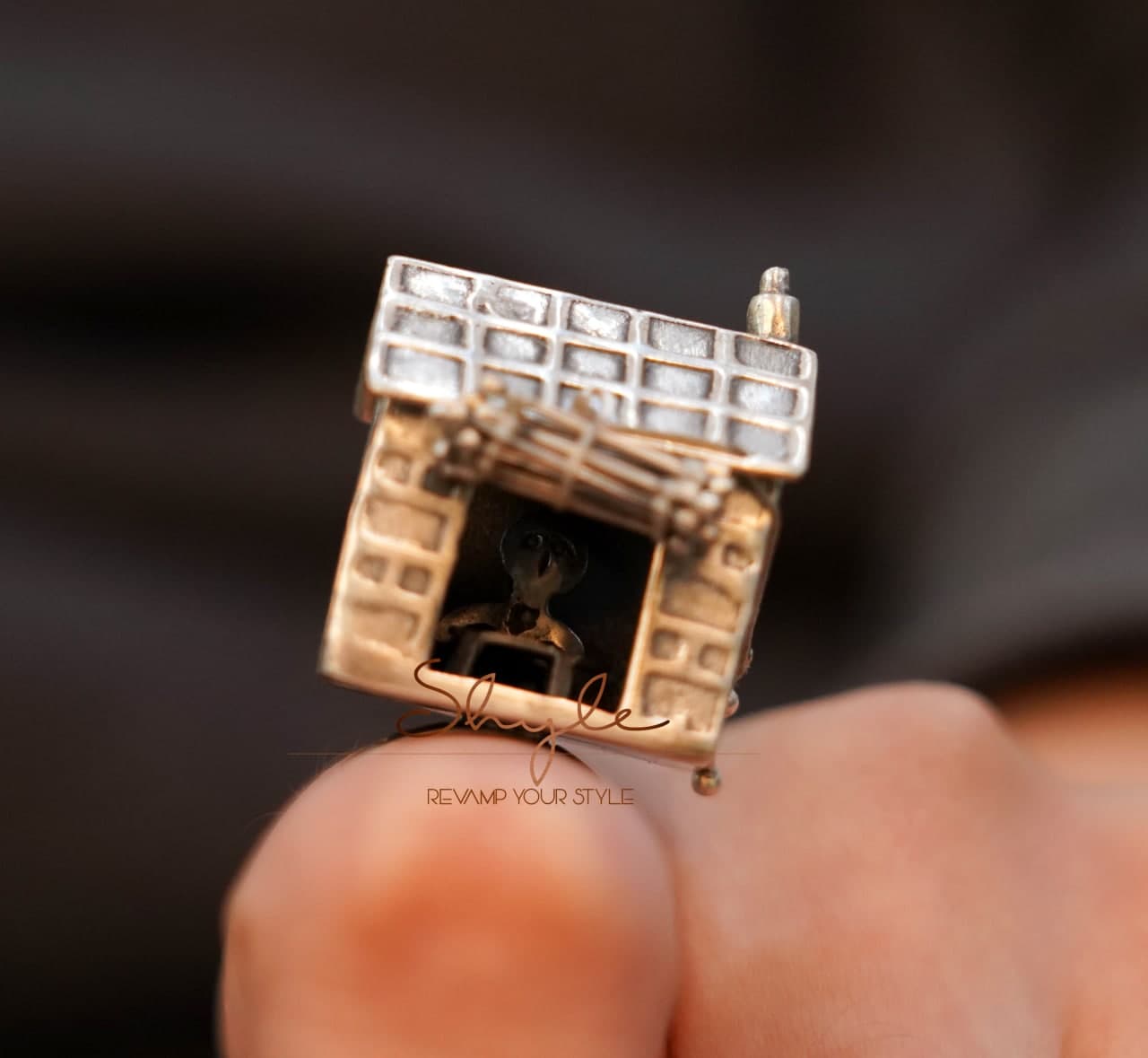 Qurbat Statement Vintage Inspired Hut Ring