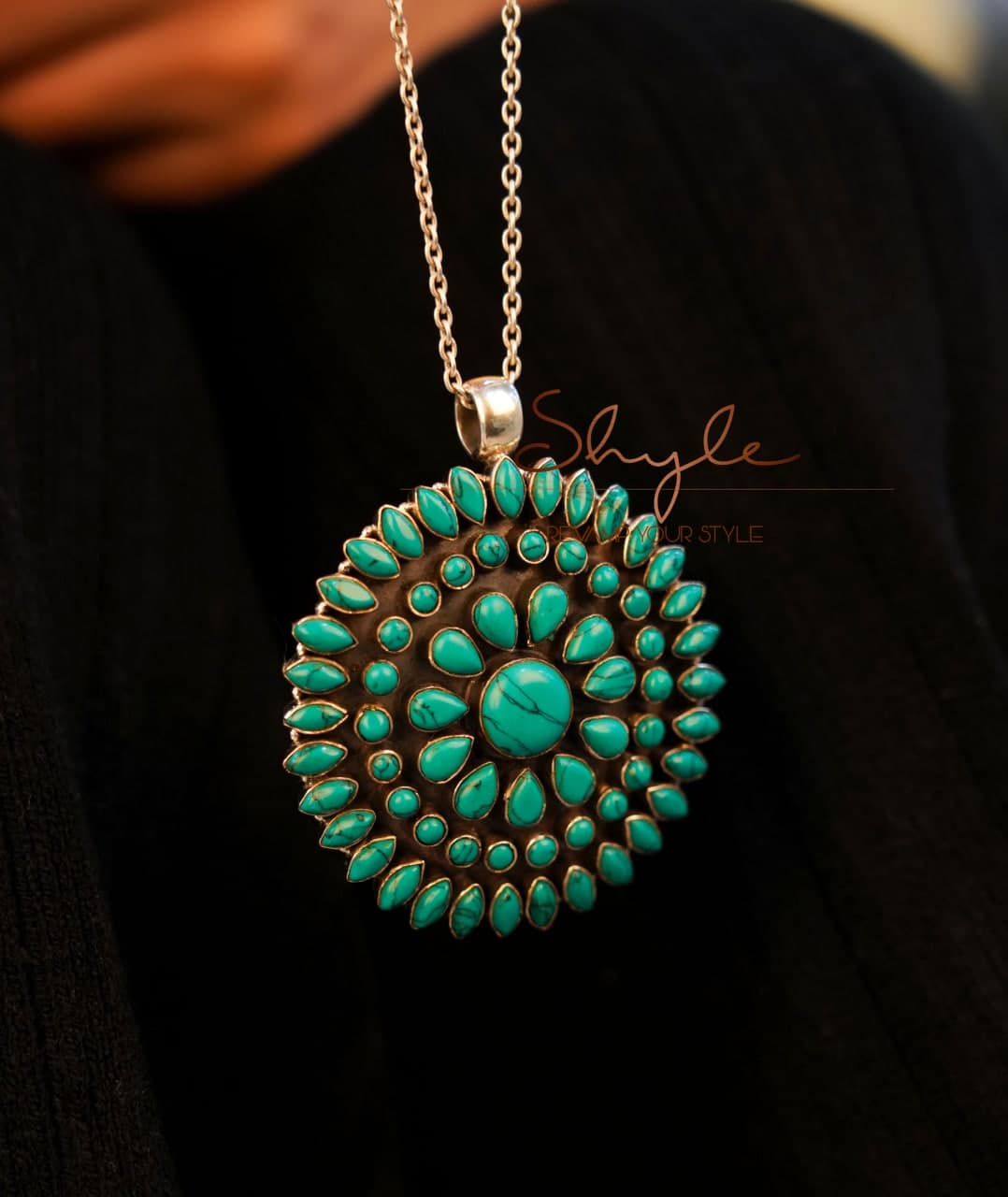 Tattva Turquoise Jadau Classic Necklace
