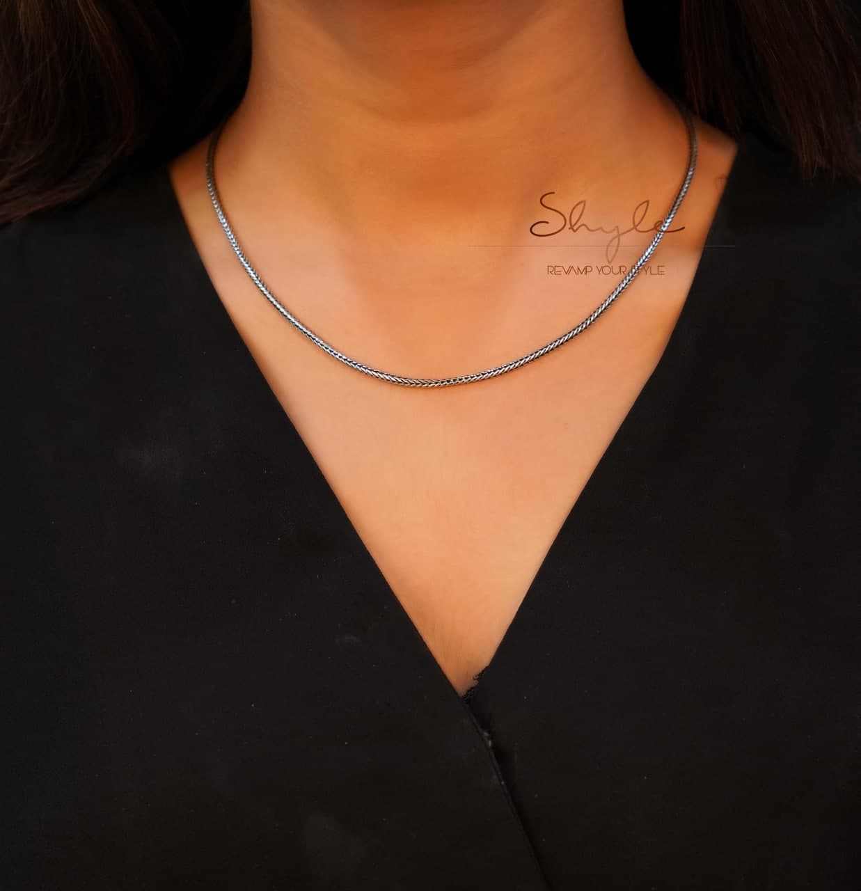 Adya Everyday Intricate Crafted Silver Chain