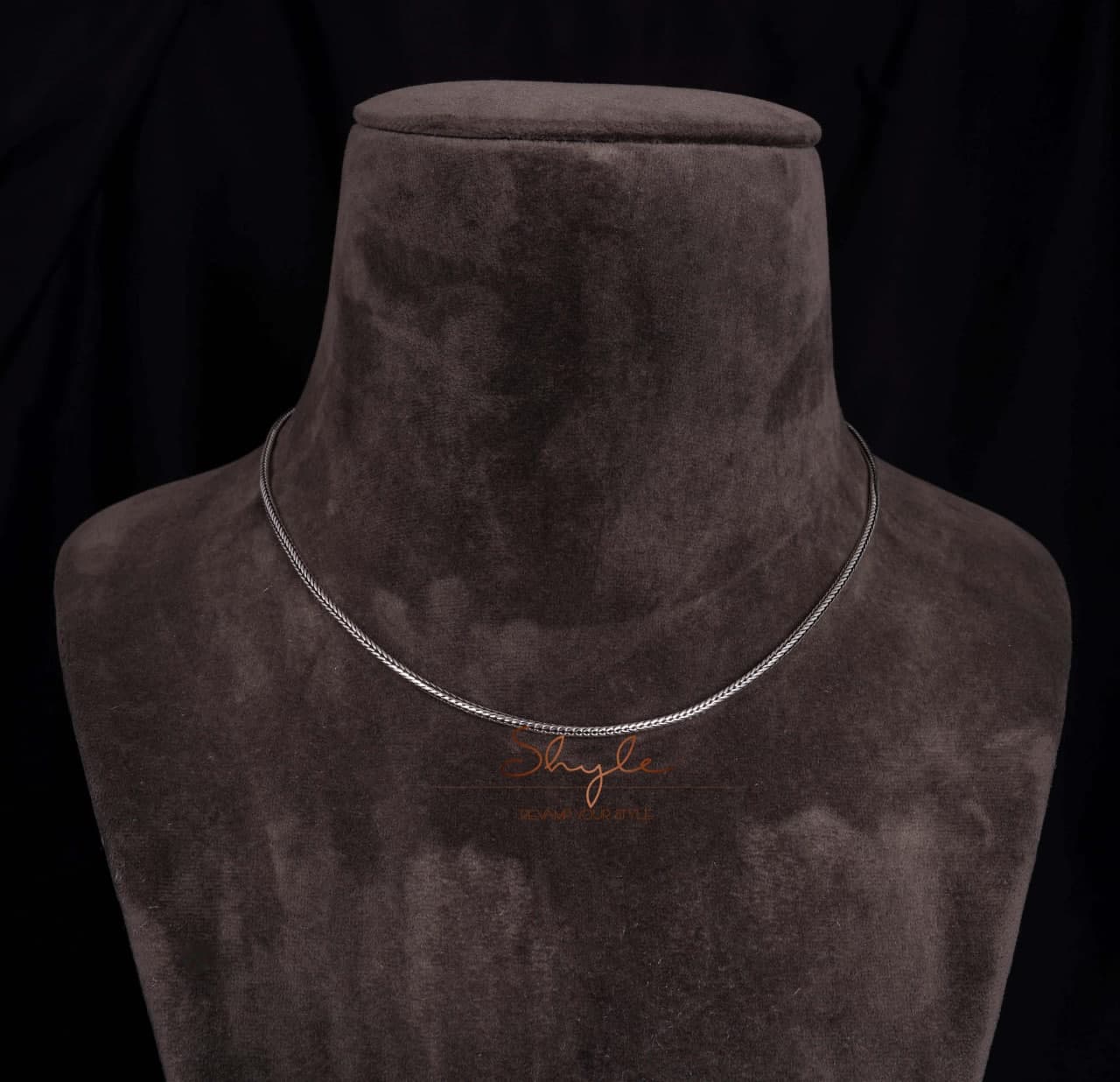 Adya Everyday Intricate Crafted Silver Chain 20"