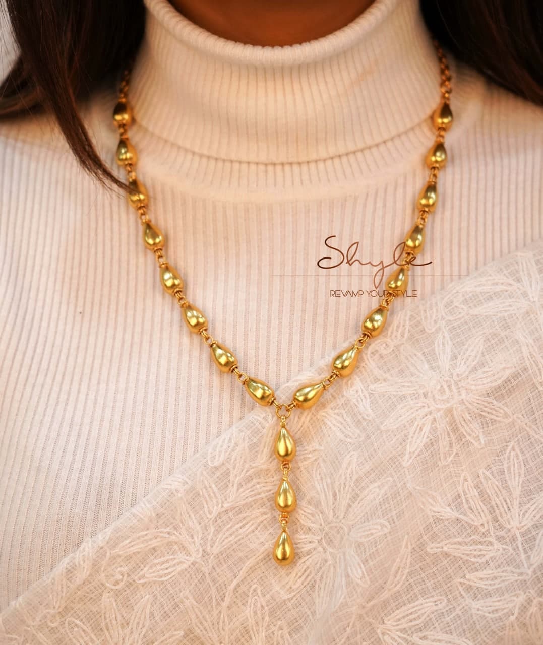 Adya Statement Gold Boond Necklace