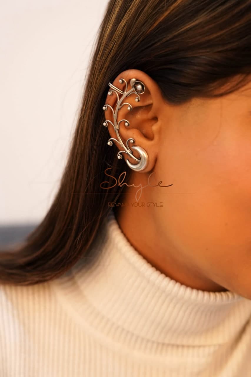 Moh Statement Petal Sequence Earcuff