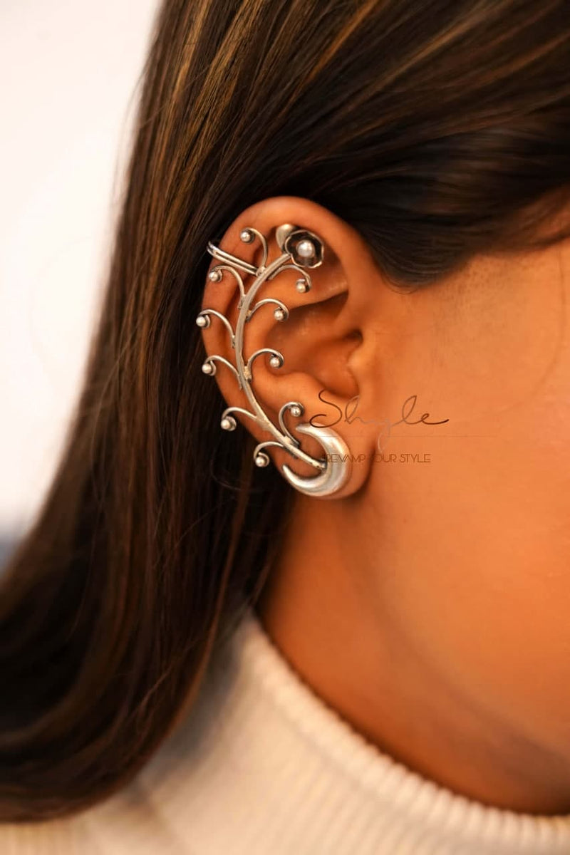 Moh Statement Petal Sequence Earcuff