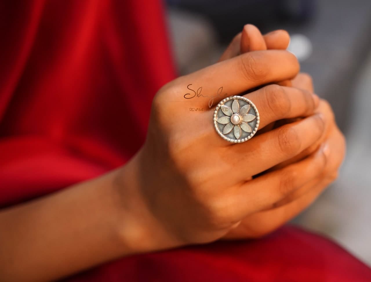 Mizoya Flower Motif Versatile Ring