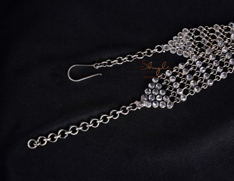Essence flower Motif Scintillating Choker Set