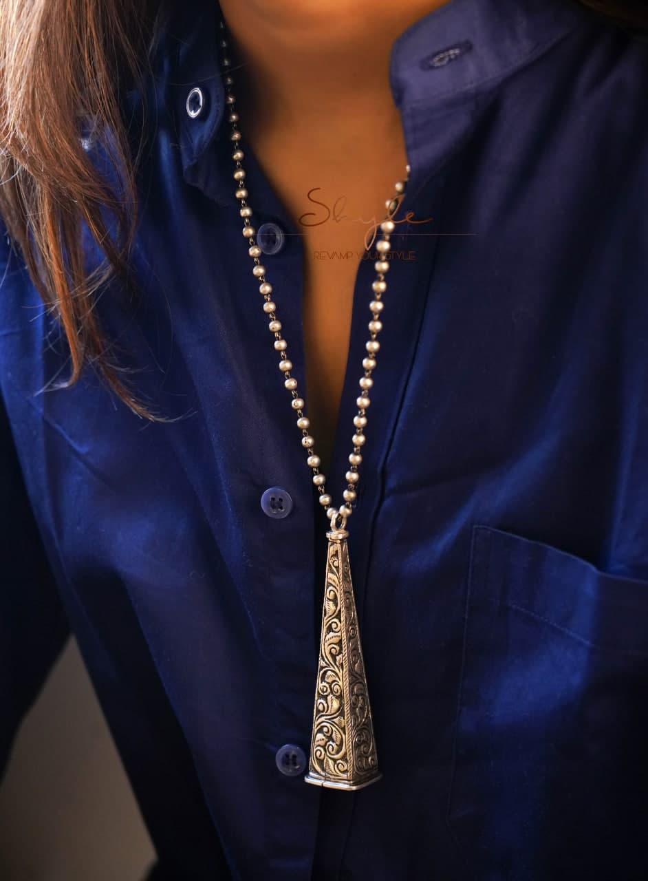 Mizoya Chitai Vintage Hookah Cap Inspired Necklace