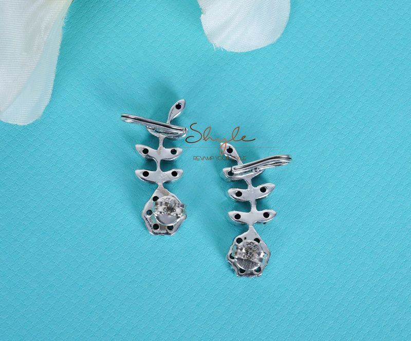 Adya Mini Flower Leaf Zircon Ear Cuff